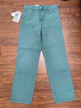 Carhartt  Teal Straight Leg Utility Jeans